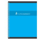 Cahier spirale Conquérant Sept 17 x 22 cm - grands carreaux - 100 pages