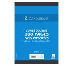 Copies doubles 200 pages séyès format A4 21 x 29,7 cm Conquérant - non perforées
