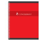 Cahier spirale Conquérant Sept 17 x 22 cm - grands carreaux - 100 pages