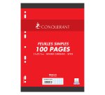 Etui 100 feuillets mobiles simples Conquérant Sept format A4 21 x 29,7 cm grands carreaux