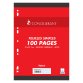 Feuillets mobiles 100 pages séyès format A4 21 x 29,7 cm Conquérant - perforées
