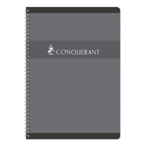 Notebook spiral binding Conquérant Sept 21 x 29,7 cm large squares 180 pages 