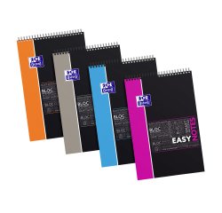 Bloc de escritorio Easy Notes Oxford 21 x 32 cm espiral - cuadros grandes - 80 hojas