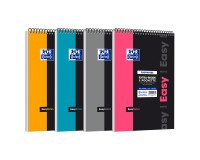 Bloc de bureau Easy Notes Oxford 21 x 32 cm spirales - grands carreaux - 80 feuilles