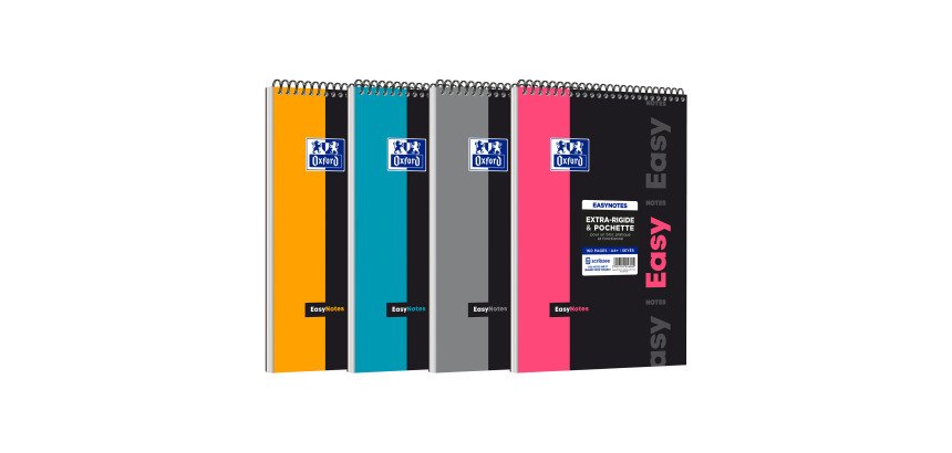 Bloc de bureau Easy Notes Oxford 21 x 31,5 cm spirales - Seyès - 160 pages