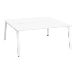 Conjunto de 2 mesas rectas Ecla Pata metal - elemento inicial