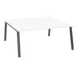 Conjunto de 2 mesas rectas Ecla Pata metal - elemento inicial