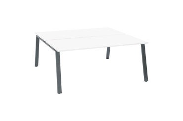 Pole 2 desks with metal frame ECLA