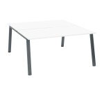 Conjunto de 2 mesas rectas Ecla Pata metal - elemento inicial