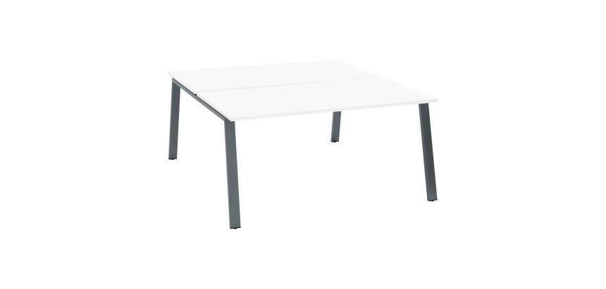 Conjunto de 2 mesas rectas Ecla Pata metal - elemento inicial