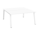 Conjunto de 2 mesas rectas Ecla Pata metal - elemento inicial