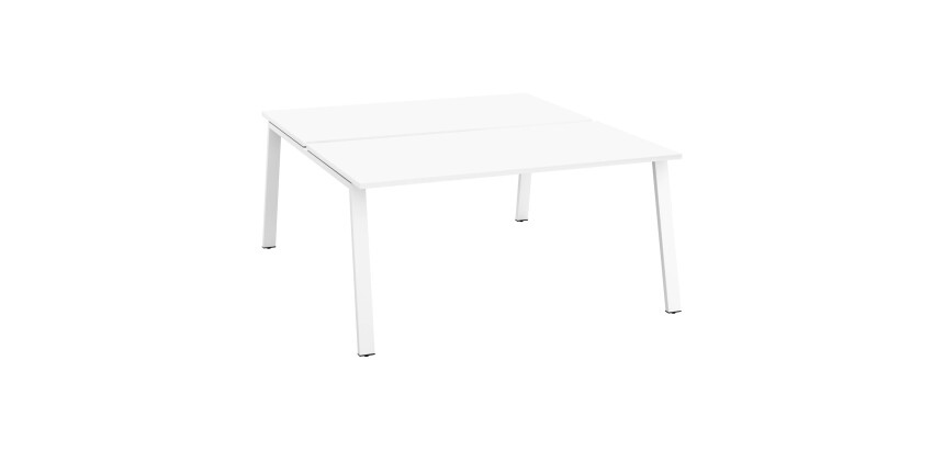 Conjunto de 2 mesas rectas Ecla Pata metal - elemento inicial