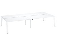 Conjunto de 4 mesas Ecla patas metal