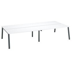 Conjunto de 4 mesas Ecla patas metal