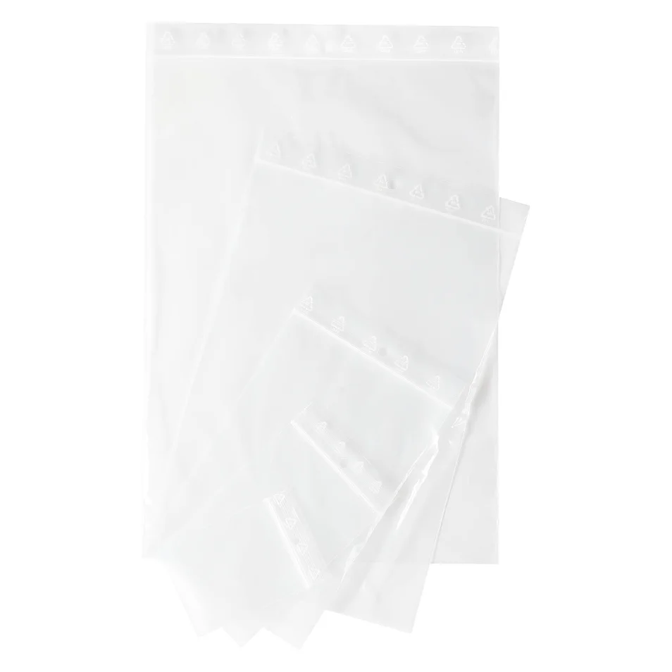 Sachet zip transparent | 140 x 220 mm | Lot de 1000