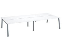 Bench 4 scrivanie Ecla gambe in metallo
