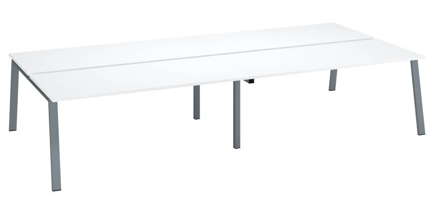 Eiland 4 werkposten ECLA metalen onderstel