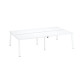 Bench 4 scrivanie Ecla gambe in metallo