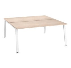 Conjunto de 2 mesas rectas Ecla Pata metal - elemento inicial