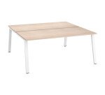 Pôle 2 bureaux piètement métal ECLA