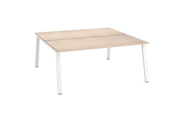 Pole 2 desks with metal frame ECLA