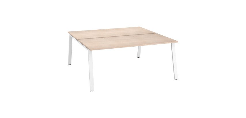 Pôle 2 Schreibtische mit Metallgestell ECLA Tiefe 166 cm