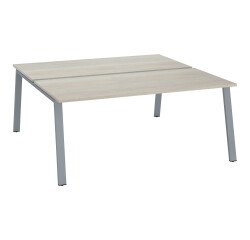 Pole 2 desks with metal frame ECLA