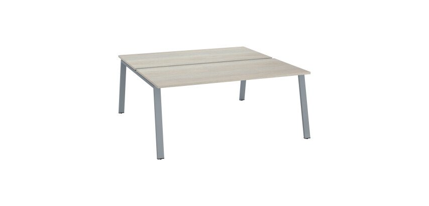 Conjunto de 2 mesas rectas Ecla Pata metal - elemento inicial