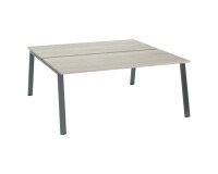 Eiland 2 werkposten ECLA met metalen onderstel