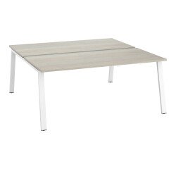 Pole 2 desks with metal frame ECLA