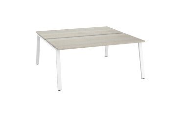 Conjunto de 2 mesas rectas Ecla Pata metal - elemento inicial