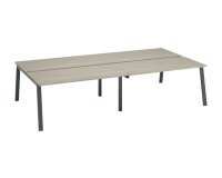 Pôle 4 bureaux ECLA piètement métal