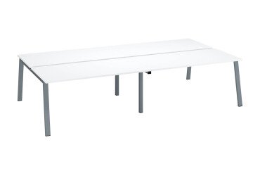 Bench 4 scrivanie Ecla gambe in metallo