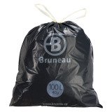 Garbage bag 100 L superior quality with drawstring Bruneau - box of 100
