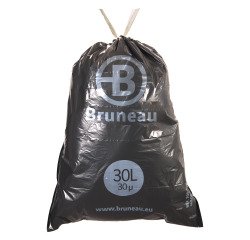 Müllbeutel 30 L erstklassige Qualität mit Bandverschluss Bruneau - Schachtel von 100