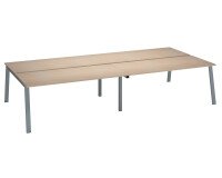 Bench 4 scrivanie Ecla gambe in metallo