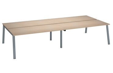 Bench 4 scrivanie Ecla gambe in metallo