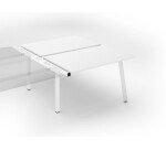 2-desk cluster ECLA depth 166 cm metal legs - subsequent element
