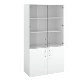 Puertas de cristal para Biblioteca Ecla An 100 cm - juego de 2