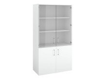 Puertas de cristal para Biblioteca Ecla An 100 cm - juego de 2