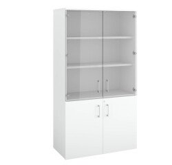 Puertas de cristal para Biblioteca Ecla An 100 cm - juego de 2