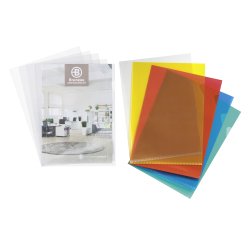 Pack de 100 chemises coin plastique Bruneau 12/100e incolore + 100 assorties offertes