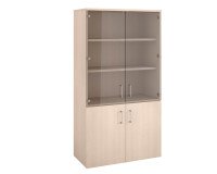 Puertas acristaladas Ecla para biblioteca alta An 80 cm - juego de 2