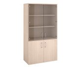 Portes verre ARCH pour bibliothèque haute L 80 cm - lot de 2