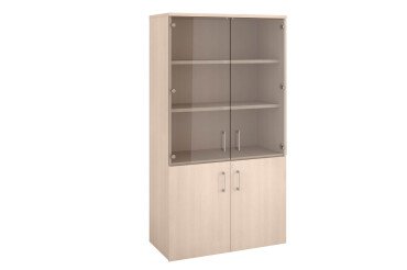 Portes verre ECLA pour bibliothèque haute ECLA H 182 x L 80 cm - lot de 2