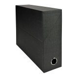 Boîte de classement Exacompta carton dos 9 cm noir