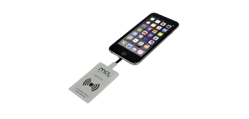 Adaptateur à induction pour iPhone muni d'une prise Lightning
