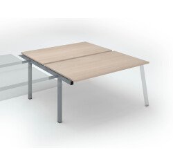 Pôle de 2 bureaux ECLA profondeur 166 cm piètement métal - élément suivant