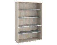 Bibliotheekkast ECLA H 182 x B 120 cm hout afwerking grijze eik
