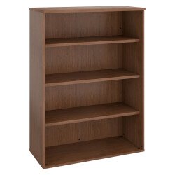 Bibliothèque mi-hauteur H 136 x L 100 cm noyer – Arch